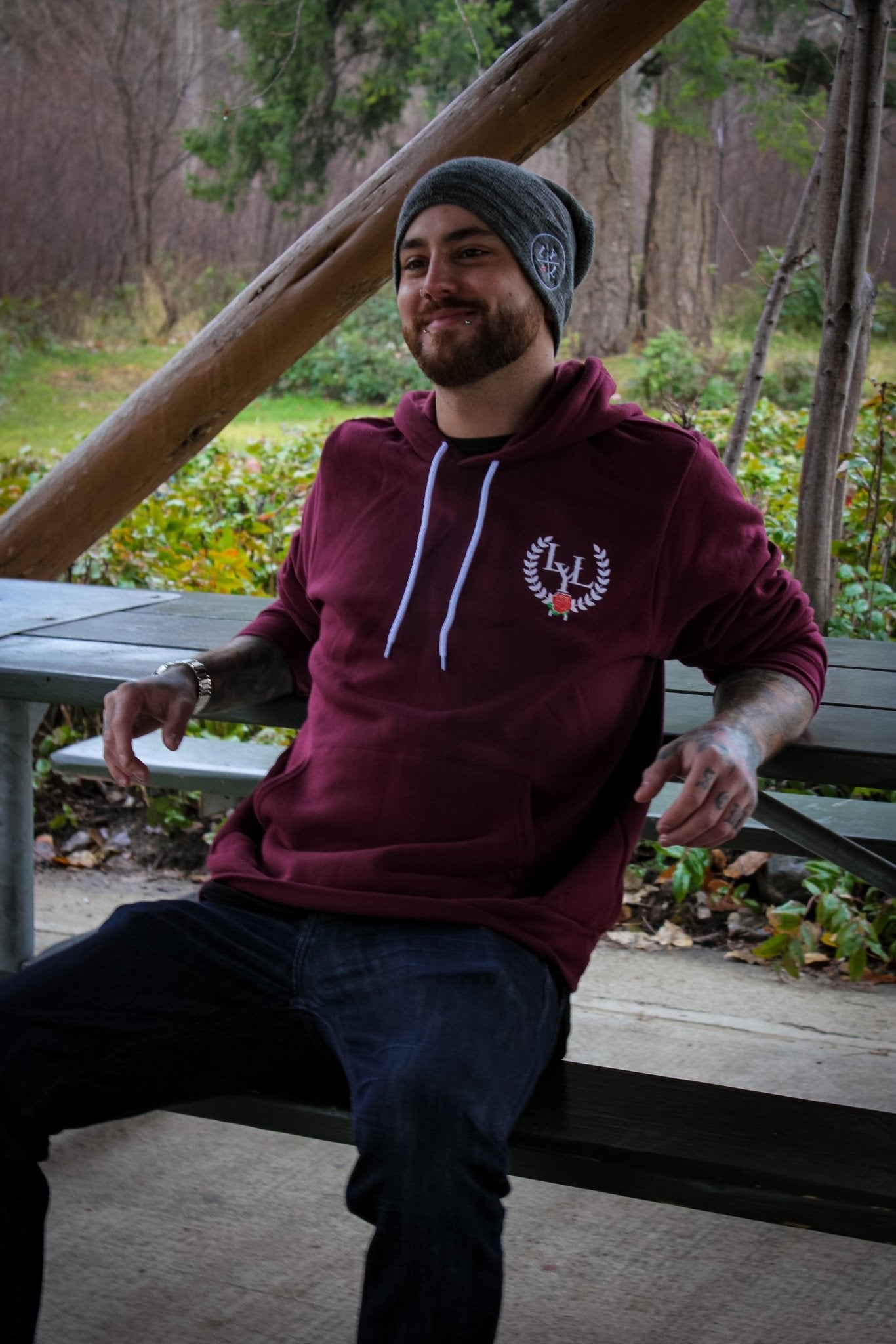Men's LyL & Wreath Hoodies | Leave Your Legacy Clothing