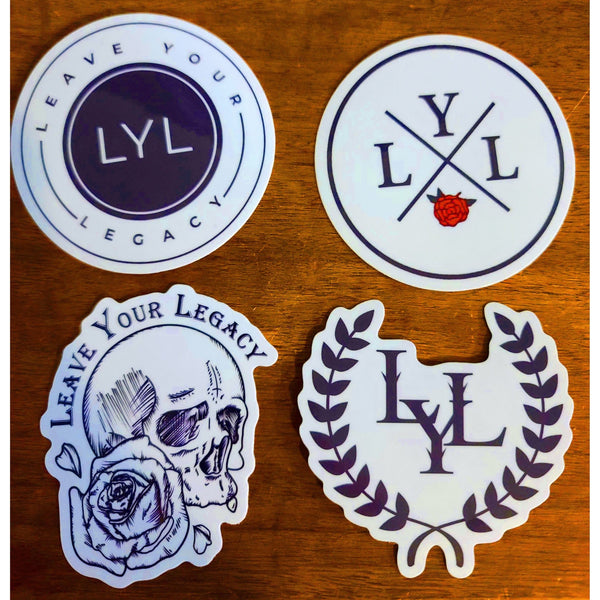 Sticker Pack (4 Stickers) - Leave Your Legacy Clothing