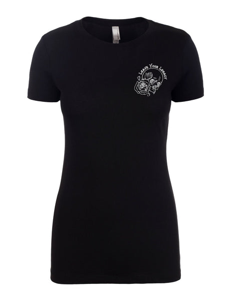 Women's Skull Minimalist - Leave Your Legacy Clothing